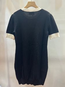 Kleid Designer Kausalkleid Damen Sommer Strick T-Shirt Mode Buchstaben Muster Lange Kleider Frau Kurzarm Kleid Kleidung 5A Qualit