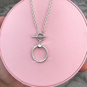 Collane con ciondolo Gincco 2023 Fit Original Charm Moments Collana classica con barra a T e custodia regalo per ragazza