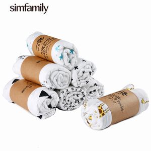 Filtar Svadlande större storlek Muslin 100% Bomullsbaby Swaddles Soft Born Bath Handduk GASE SPARN WRAP SLEVSACK 230331