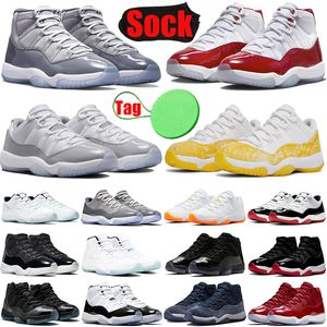 Cement Cool Grey 11s basketball shoes for mens womens jumpman 11 Cherry Midnight Navy Cap And Gown Concord Jubilee Legend Gamma Blue UNC men trainers sneakers