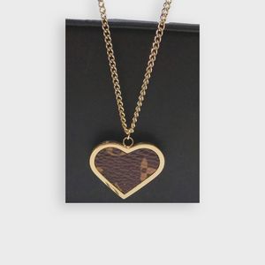 Women Heart a ciondolo cuoio collane di gioielli fine cuoio in pelle 18k oro oro lunghe catene lunghe love designer marchio gioiello catena celtica con scatola