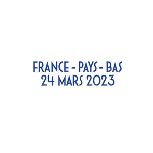 Souvenirs samlarobjekt 2023 Frankrike matchinformation Frankrike vs Nederländerna Anpassa matchningsspel Datum Textvärmeöverföring Järn på fotbollspatch Badge