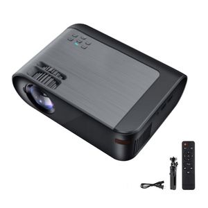 Projektorer LED Portable Projector 1080p Full HD WiFi 5500 Lumens Home Outdoor Office Projection US Plug 230331