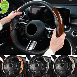 New 1 Pair Halves Car Steering Wheel Cover Universal 38cm Steering Wheel Booster Cover fit for 15inch Car Anti-skid Accessories