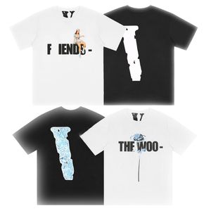 Herren Designer T-Shirt Freunde Brief Drucken T-Shirts Big v Neue Ankunft Männer Hohe Qualität Casual Kurzarm Hip Hop T-Shirt Größe S-XL Lone