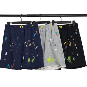 Mens Shorts Streetwear Splash Ink Graffiti Print Short Men Women Designer Casual Breathable Pants