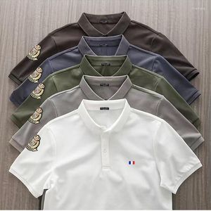 Męskie koszulki polo Top bawełniany Jakość typu dopasowania Letnie męskie koszulki polo Plus rozmiar XS-5XL Koszulka z krótkim rękawem i klapą Homme Męskie topy Tee