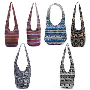 Shopping Bags Women Hippie Shoulder Fringe Large Purses Ethnic Tote Handbag Travel Bag 066C