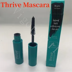 Nowy przybycie Thrive Mascara Procesemetyka płynne przedłużenie rzęs Mascara Czarny 0,38 uncji/10,7 g długości i curling wodoodporny wysokiej jakości tusz do tuszu do makijażu oczu