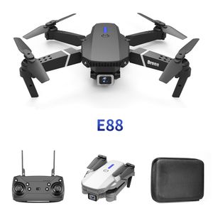 E88pro Drone 4K Professionelle UAV-Drohnen mit Dual-Kameras HD 4K Faltbares Hubschrauberflugzeug Mini-Drohne Unbemanntes Luftfahrzeug Kinderspielzeug für Jungen S2031