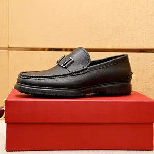 2023 Sapatos formais de vestido homens crocodilo de couro genuíno Casual apartamentos masculinos de marca de casamentos de folhetos Zapatos Hombre tamanho 38-45