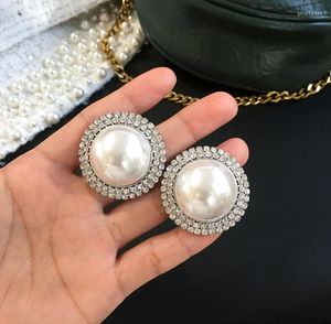 Stud Earrings Arrival Exaggerated Imitation Pearl Temperament Sexy Jewelry Accessories Crystal For Women.