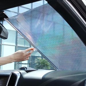 Araba Güneşi Geri Çekilebilir Ön Cam Pencere Gölgesi Ön Güneş Blok Otomatik Arka Katlanabilir Perde 2 Boyutlar