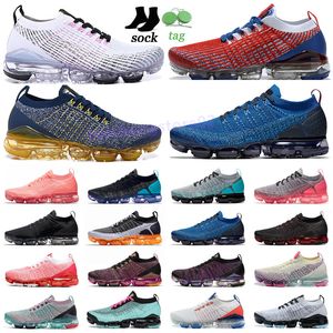 2018 Running Shoes MOC 2 Lacless 2.0 Triple diseñador Triple Mens Sneakers Fly Yellow Knit Sports Coushion Entrenadores Zapatos 36-45 B9