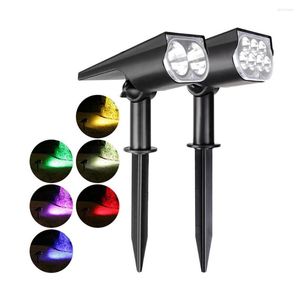 Solar Powered Garden Spotlight RGB/белый/теплый белый ландшафтный свет.