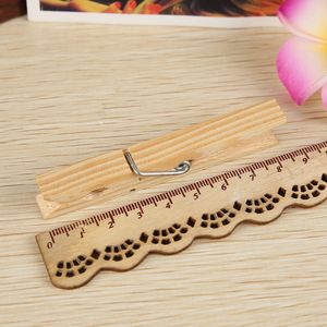 8.4 * 1.0cm High Quality Birch Wooden Clip Home Clothes Pin Long Clip Trouser Press Wood Color Photo Folder Wholesale