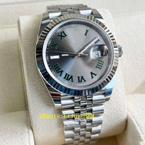 DJ Factory Men Watch 126334 حركة أوتوماتيكية 3235 SAPPHIRE GLASS DIAL الأزرق 41 ملم الأرقام الرومانية