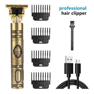 Máquina de barbear elétrica masculina T9 Máquina de cortar cabelo Aparador de barba Recarregável Máquina de cortar cabelo Barbeador Barbeador Elétrico Cortador de barbear Acessórios para barbearia