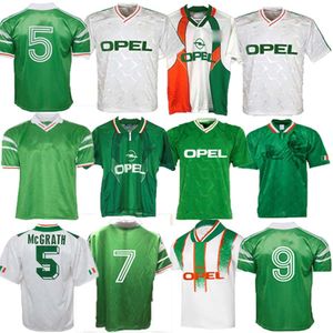 2002 1994 KEANE retro İRLANDA futbol formaları 1990 1992 1996 1997 02 03 Uzakta klasik eski İrlandalı McGRATH Duff STAUNTON HOUGHTON McATEER Top thalland