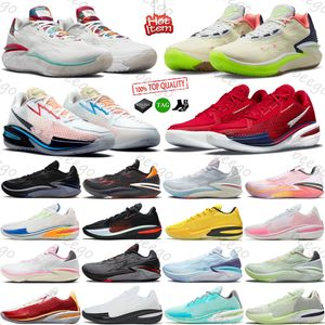 With Box basketskor zoom GT Cut 2 Cuts 1 för män kvinnor Ghost Black Hyper Crimson Team USA Think Rosa Svart Vit Cutsneakers herr dam tränare sport