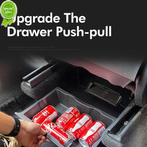 New Car Under Seat Storage Box Drawer Type Organizer Storage Lower Box Case For Tesla Model Y 2017-2023 Interior Accessories