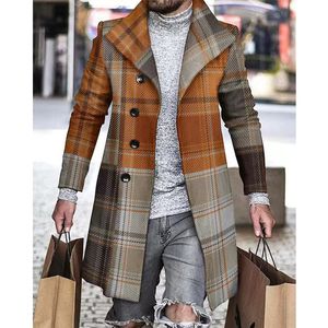 Herrgravrockar 2023 Spring Fashion Men Windbreaker Long Clothes Mens Casual Business Coat Leisure Overcoat Man Punk Style 230331