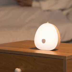 Night Lights Warm Soft LED Night Light for Nursing Learning Bedroom Decoration Touch Sensor Portable USB Rechargeable Lamp Baby Kids Gift P230331