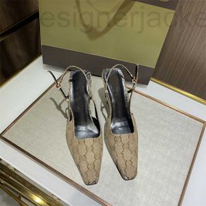 Sandals Designer Luxuries Fashion Women's Leather stiletto 7CM Slippers Beach Slipper Wedding shoes Dress Summer Size 35-42 LFPE