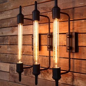 Wall Lamps Loft Retro Steampunk Lamp For Living Room Bedroom Hallway Lights Industrial Rooms Decor Pipes