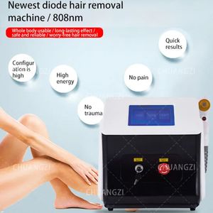 Professional Home Beauty Instrument Painless Laser Epilator RF Equipment 755nm 808nm 1064nm Hair Removal Machine Cooling Head Diode Laser Facial Bod 3 Wavelength