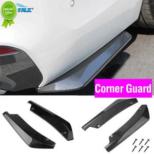 Novo carro traseiro traseiro traseiro lip spoiler difusor Scratch Scratch Protector de fibra de carbono Winglets lateral para o universal