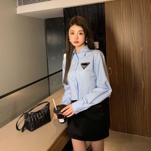 Womens Short Blouse Luxurys Letter Stick Drill Suit Shirts Tops Quality Fsahion Blouses Sexy Coat SML