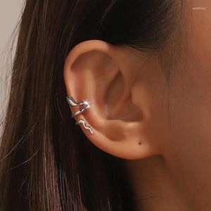 Backs Earrings Hippie Animals Clip For Women Man Exquisite Snake Fake Piercing Ear Cuff Without Holes Faux On Earcuff