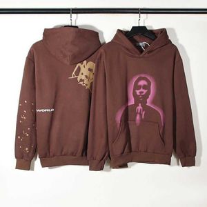 Young Thug Star's Same Sp5der 555555 Hoodie Portrait Spider Men's and Women's Sweater