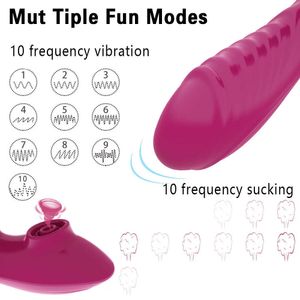 New 10 Speed Sucking Vibrator with Remote Controller g Spot Clitoris Vibrating Stimulator Dildo Masturbate Sucker Sex Toys for Women 230316