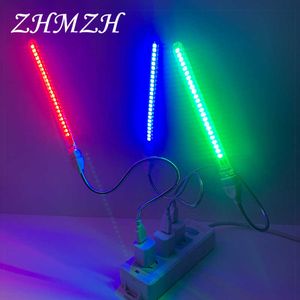 Night Lights DC5V USB 24LEDs LED Night Light With EU US Plug Red Yellow White Blue Green Purple Pink Colored Lamp For Bedroom Decoration P230331