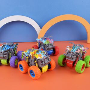Çocuk Oyuncağı RC Araba Canavarlar Kamyonlar 360 Yuvarlanan Eğlenceli Çift Taraflı Araba Ataleti Güvenlik Çarpışmaya Dayanıklı Anti-Fall Çocuk Paramparça Geçirmez Model Eğlenceli Çift Taraflı