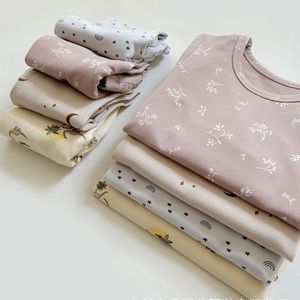 Pękama Dziecięcy Ubrania domowe jesień i zima Bawełniana bawełniana piżama garnitur dla mężczyzn i damski piżama dziecięce piżama dziecięca piżama 230331