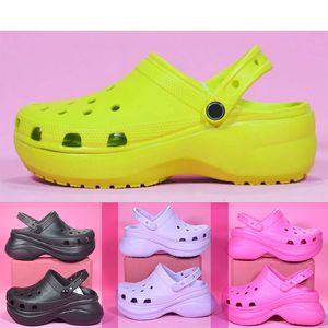 croc classic bae clog sandal women designer sandals height increasing platform clogs waterproof shoes black white Thick Bottom Pool slippers nursing slides