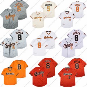 5 camisas de beisebol Brooks Robinson 8 Cal Ripken