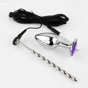 Massager Electric Shock Penis Stimulator Ring Anal Adults for Men Themed Accessories Urethral Plug
