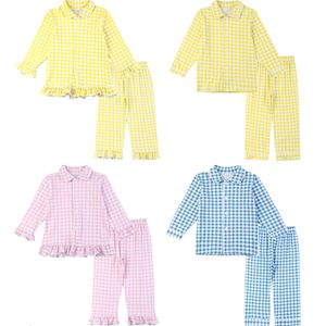 Pyjamas grossist barnbarn pojkar och flickor systrar pajamas familj matchar pyjamas barn röd jul sammet pajamas 230331