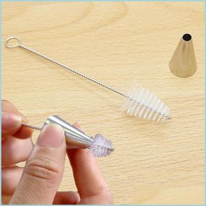 Rengöringsborstar Munstycksborste Nylon St Cleaners Baby Milk Bottle Nipple Tools Cake Clean Kitchen Accessories Drop Delivery Home Gard Dhoui