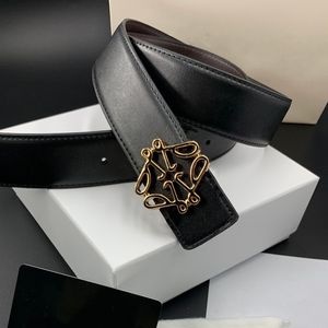 Designer-Gürtel Luxus-Herrengürtel aus echtem Leder auf beiden Seiten Modeklassiker Breite 3,8 cm Längenoptionen verfügbar und mit Box erhältlich