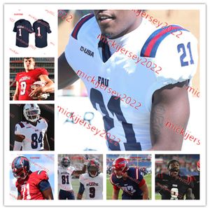 Kobe Stewart Florida Atlantic Owls Fußballtrikot Jymetre Hester Wyatt Sullivan Amari Wansley Michal Antoine Jr. Jaylen Joyner Okino King FAU Owls Trikots Individuell