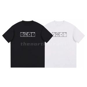 メンズTシャツデザインロゴレタープリント半袖ベアーブルTシャツカジュアルファッションカップルトップブラックホワイト