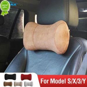 New For Tesla Model 3/Y/X/S Car Seat Headrest Travel Rest Neck Pillow Neck Pillow Memory Foam Pillows Car Accessories