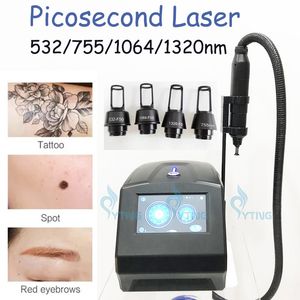 Portable Picosecond Laser Tattoo Removal Machine Nd Yag Laser Age Spots Black Doll Treatment