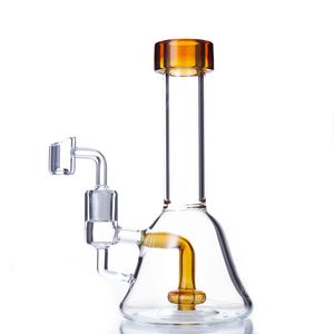 Glas Shisha Bong Dabber Rigs Wasserpfeife Pfeifen 8,4 Zoll Höhe 14 mm Female Joint Bubbler Wasserpfeifen mit Quarz Banger oder Bowl 4 Farben