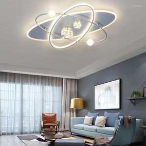 Ceiling Lights Round Dimmable LED Chandelier For Living Bedroom Study Children's Room Lamp Designer Creative Home Decor